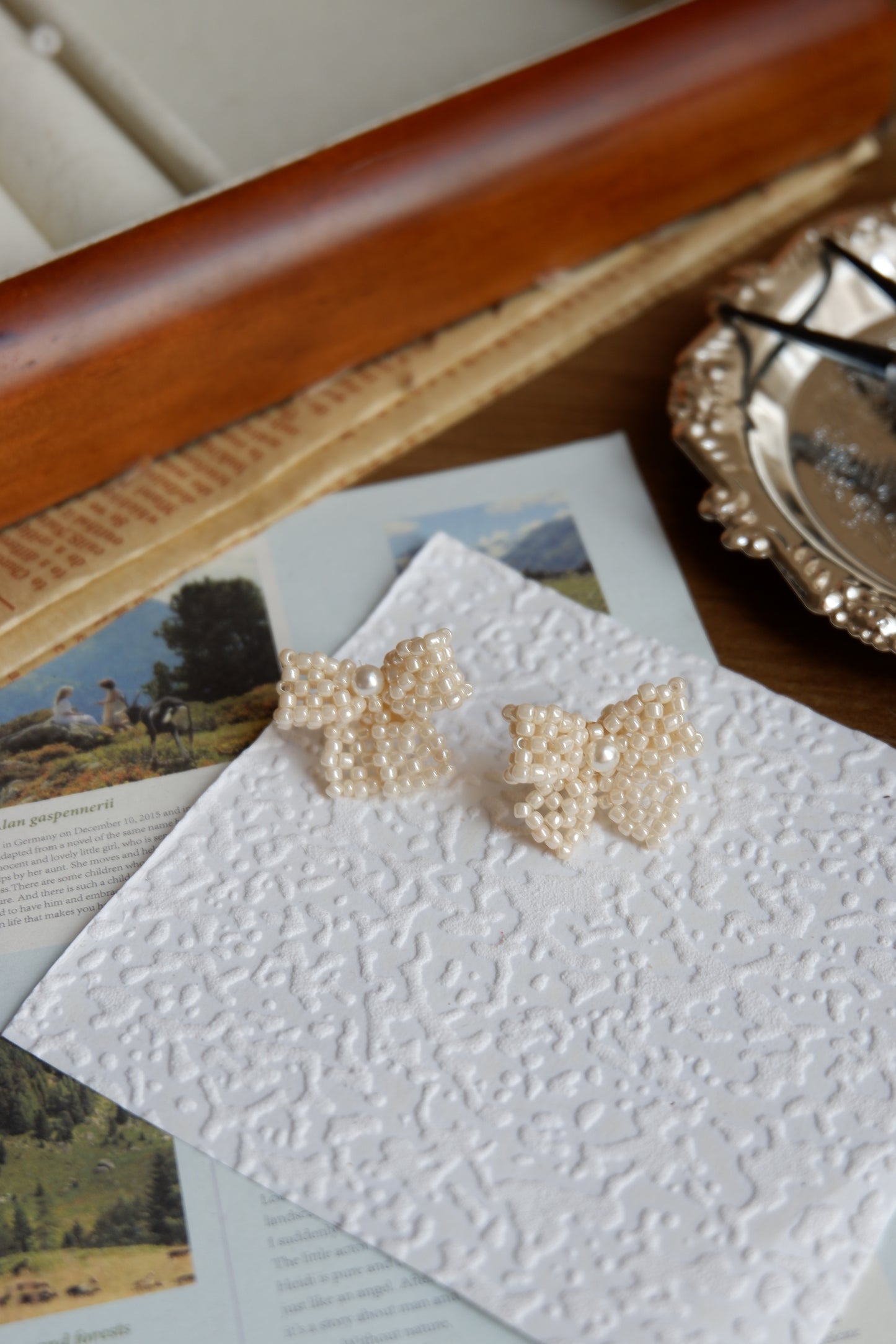 Beaded Butterfly Earrings