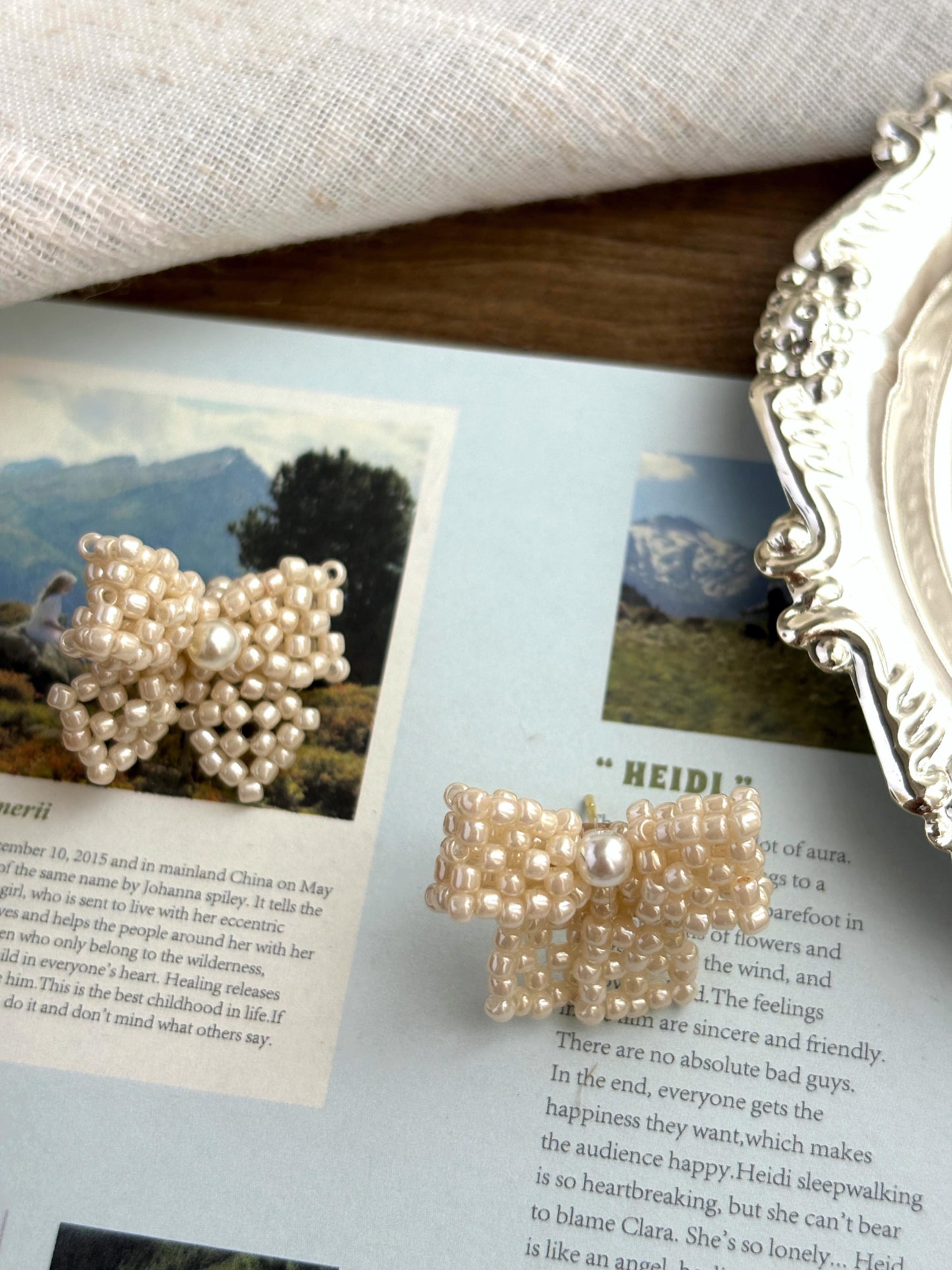 Beaded Butterfly Earrings