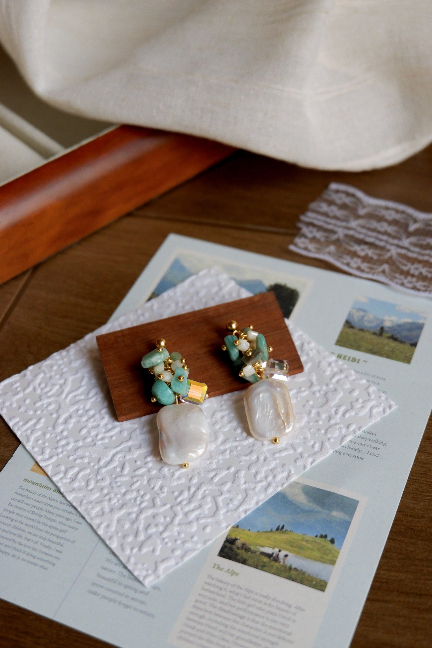 Colorful Baroque Pearl Earrings