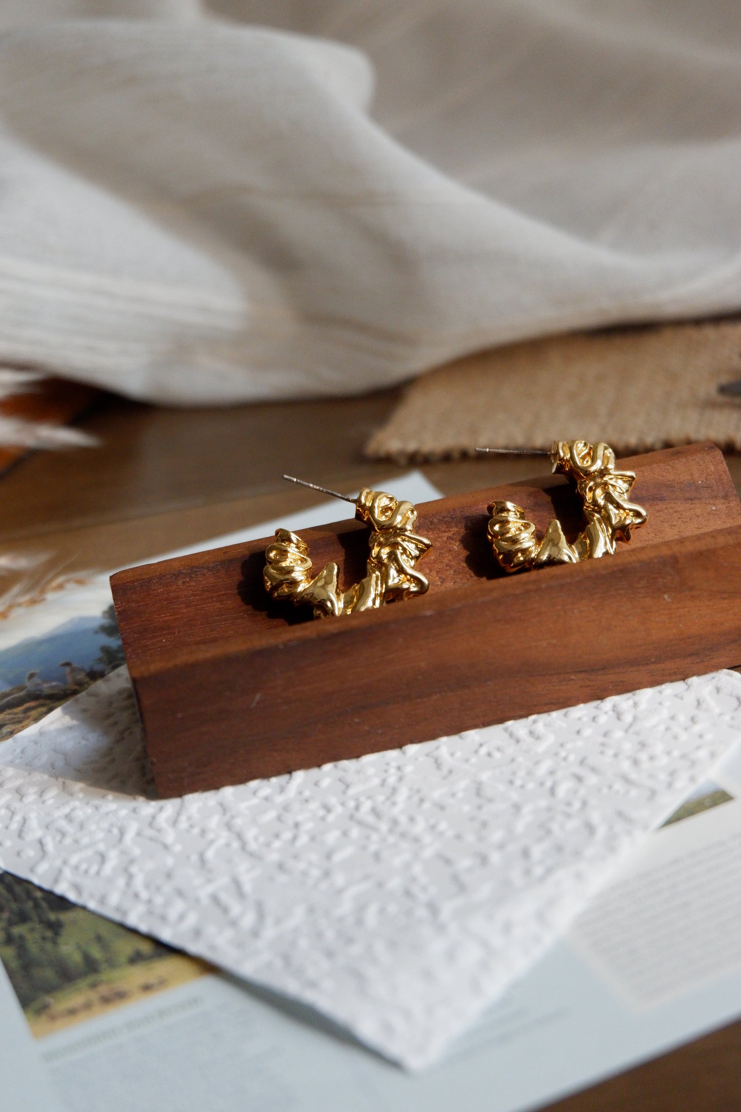 Golden Vortex Earrings