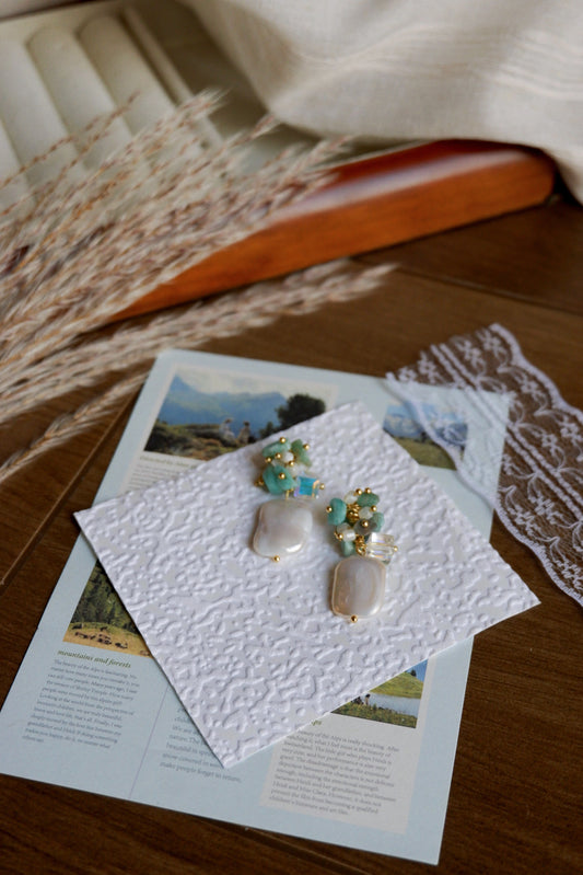 Colorful Baroque Pearl Earrings