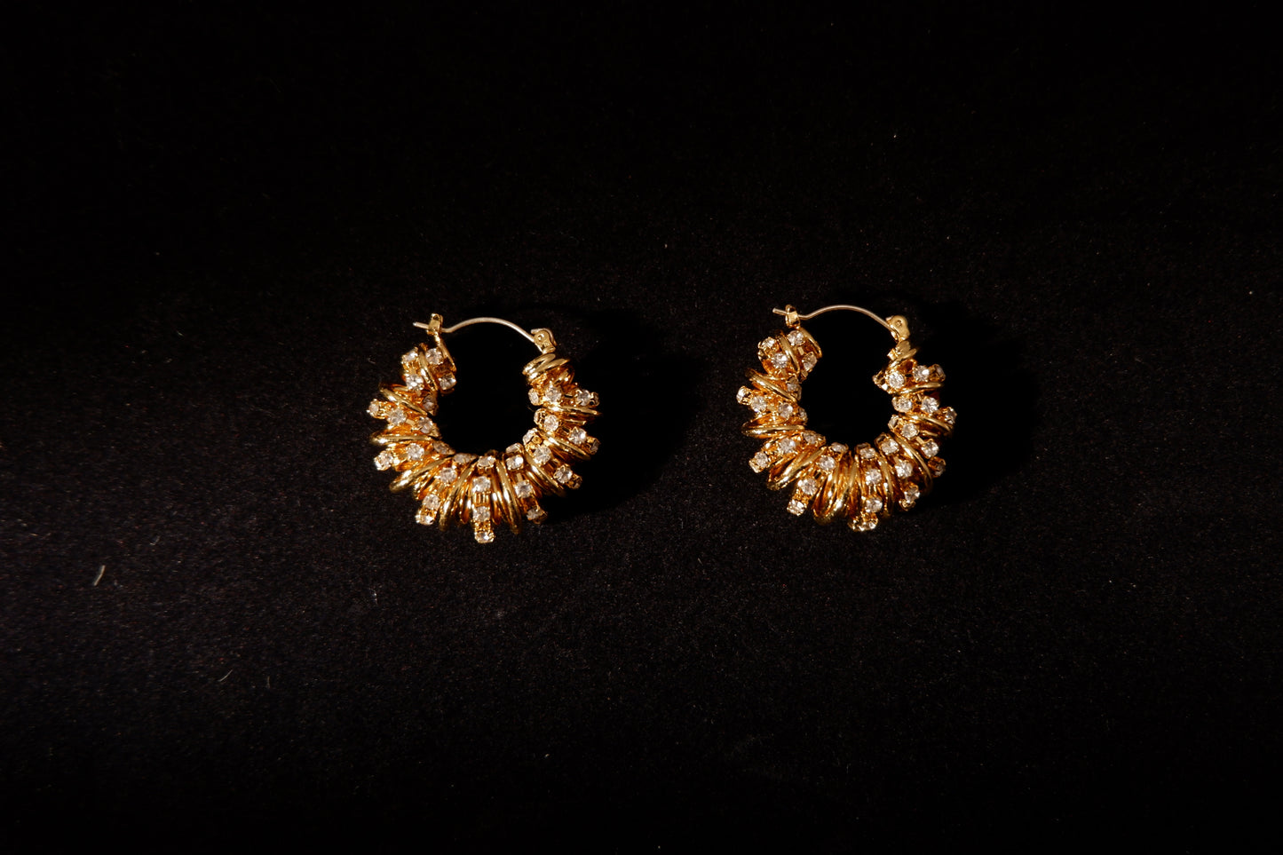 Golden Glow Zircon Earrings