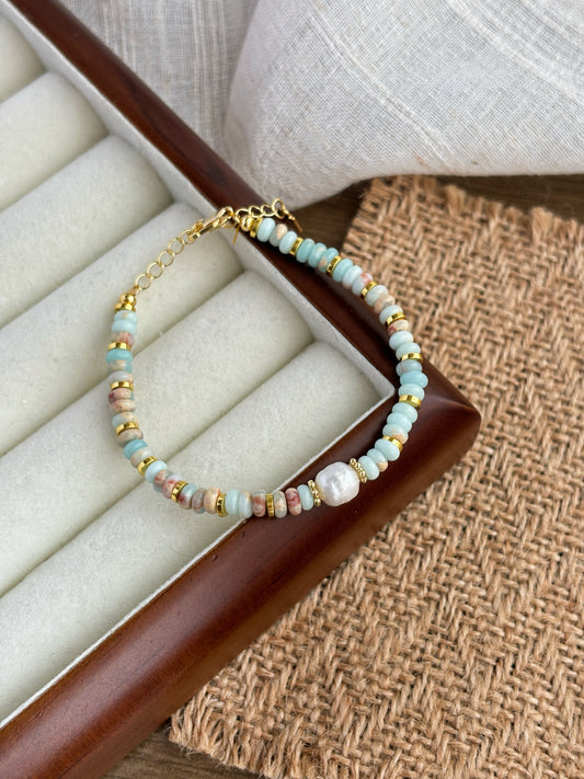 Sea Whisper Stone Bracelet